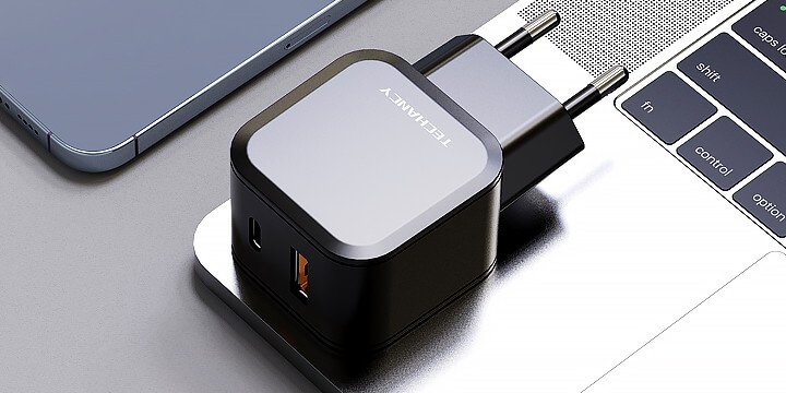 Chargeur USB C Pd 25 W Chaeger et Qc3.0, prise de charge rapide avec 2 ports (Pd et Qc), adaptateur secteur USB Type C 25 W, compatible avec Iphone 14/13/11/Xs/Xr/X/8/Se, Samsung S22/S21/S21,Huawei, Xiaomi Noir