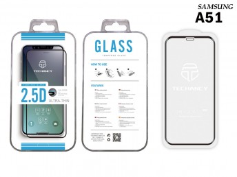 Gehrtetes Glas Samsung A51/A52 2.5D Full cover Schwarz