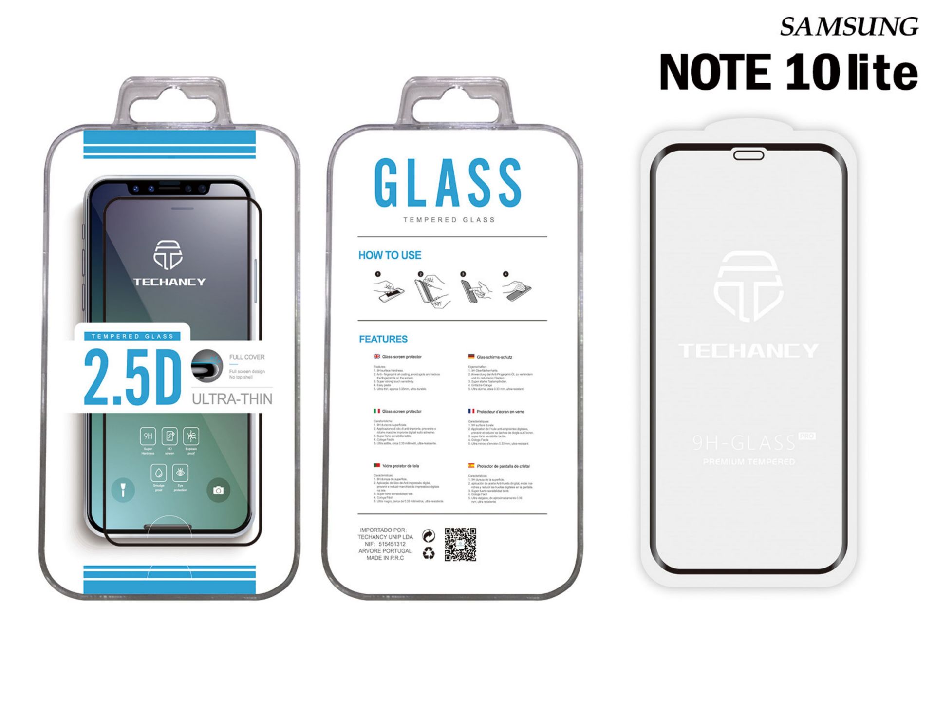 Vetro temperato Samsung Note10 Lite 2.5D Vetro temperato Samsung Note10 Lite 2.5D