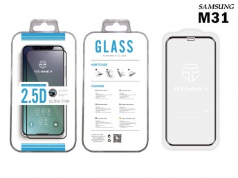 Gehrtetes Glas Samsung M31 2.5D Pelicura