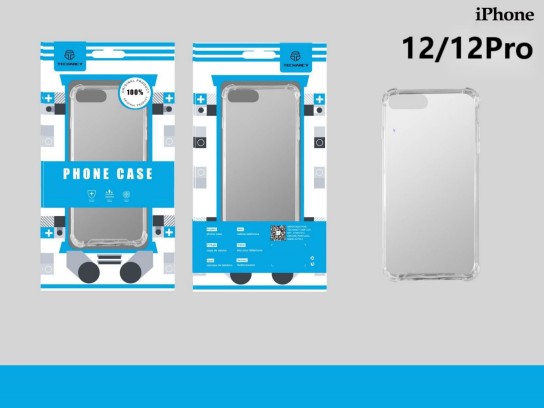 Iphone 12/12Pro 6.1 Coque en silicone antichoc transparente