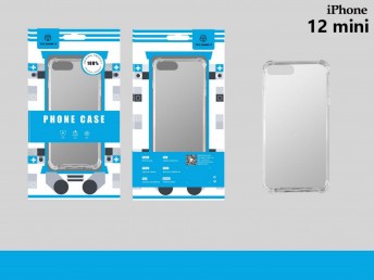 Custodia in silicone Iphone 12 Mini 5.4 anti-shock trasparente