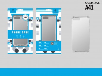 Samsung A41 Anti-Shock Silicone Case Transparent Transparent