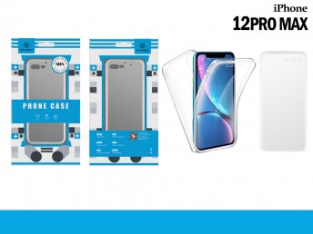 Total PC + TPU Redmi Iphone 12Pro Max 6.7 Kit transparente