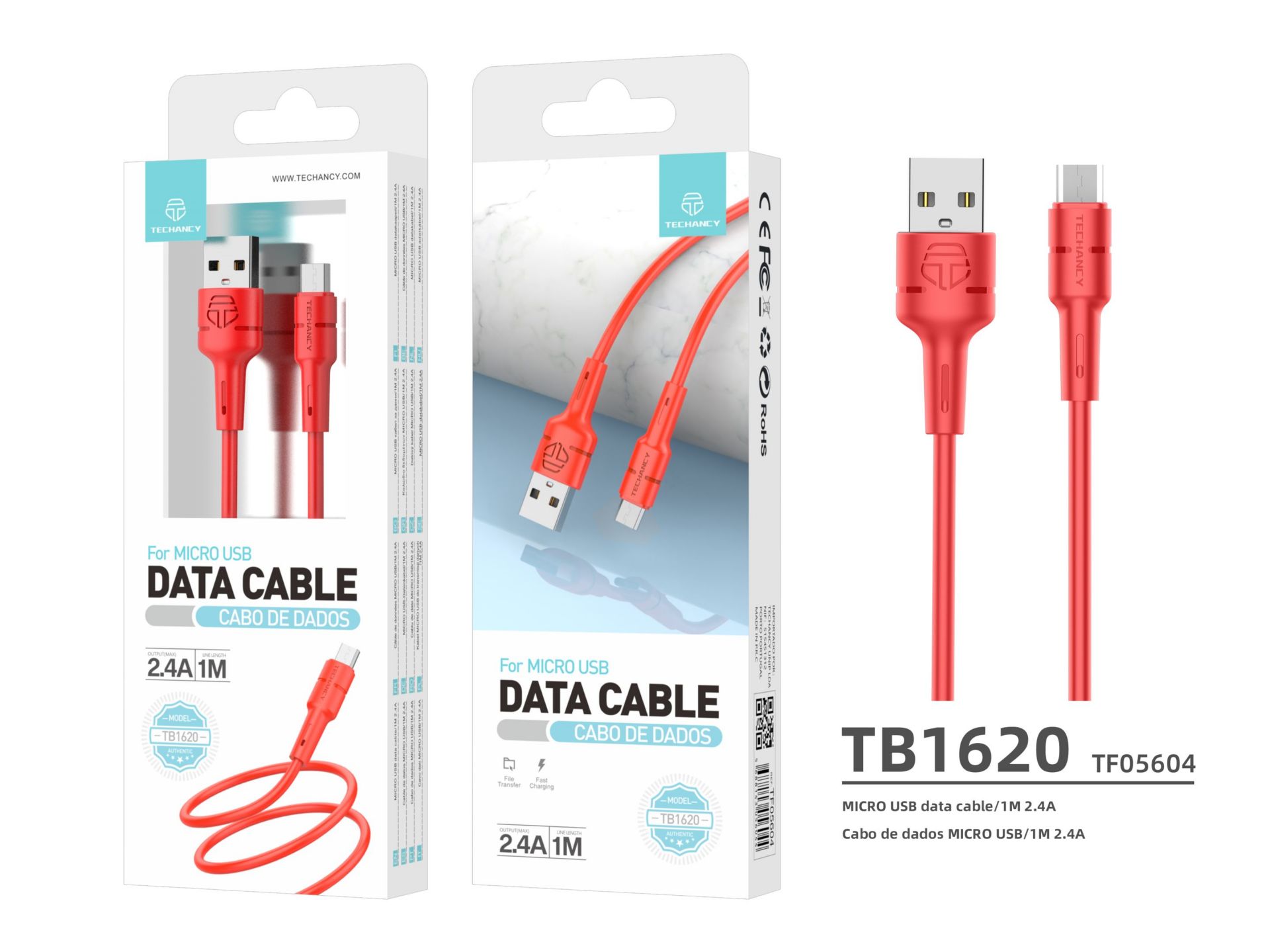 Micro Usb Cable 2A 1M Red Micro Usb Cable 2A 1M Red