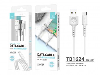 Cable USB C 2A 1M blanco