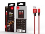Cable Usb rojo Ip 6/7/8/X/Xs 2A 1M Cable Usb rojo Ip 6/7/8/X/Xs 2A 1M