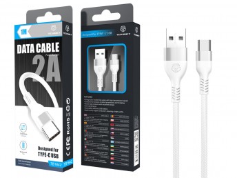 Cavo USB di tipo C 2A 1M Cavo bianco