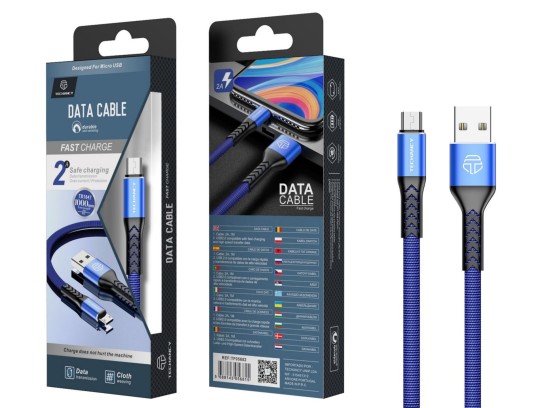 Micro Usb Cable 2A 1M Blue
