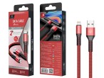 Cable Usb rojo Ip 6/7/8/X/Xs 2A 1M Cable Usb rojo Ip 6/7/8/X/Xs 2A 1M