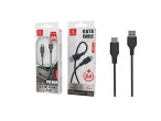 Cable USB C Pvc 2A 1M negro Cable USB C Pvc 2A 1M negro