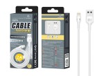 Câble USB pour Ip 6/7/8 / X / Xs 2A 1M blanc Câble USB pour Ip 6/7/8 / X / Xs 2A 1M blanc