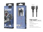 Cable Micro Usb 2.4A 1.5 m negro