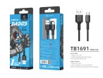 Cable USB C 2.4A 1.5 m negro Cable USB C 2.4A 1.5 m negro