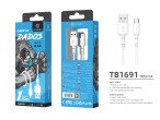 Cable USB C 2.4A 1.5 m blanco Cable USB C 2.4A 1.5 m blanco