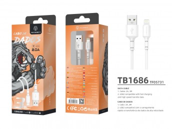 Usb Cable For IP 7/8/Xs/11/12 3M 2A White