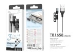 Magnetic Cable 3 in 1 Silver Magnetic Cable 3 in 1 Silver