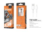 Câble USB pour IP 7/8/Xs/11 2.4A 1.5M blanc Câble USB pour IP 7/8/Xs/11 2.4A 1.5M blanc