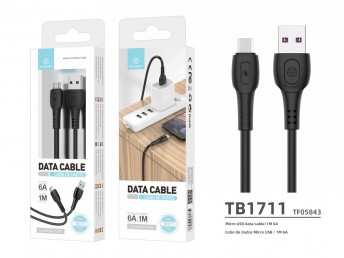 Data Cable Generation 6A Micro-Usb 1M Black