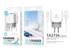 Carregador Com Cabo Micro Usb 2.4A 1M 2Usb Branco