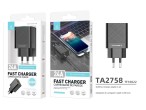 Cargador 2.4A 2USB negro Cargador 2.4A 2USB negro