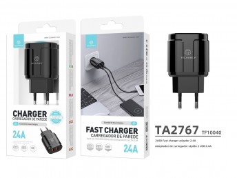 Charger 2.4A 2Usb White