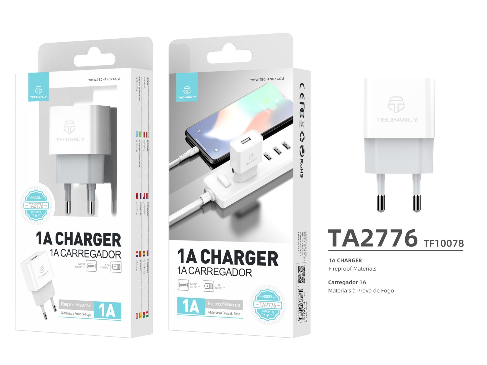 Charger 1Usb 1A White Charger 1Usb 1A White