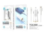 Carregador De Carro Com Cabo Para Ip 6/7/8 / X / Xs 2.4A 1M 2Usb Branco Carregador De Carro Com Cabo Para Ip 6/7/8 / X / Xs 2.4A 1M 2Usb Branco