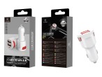 Caricabatterie da auto 2.4A 2Usb Rosso
