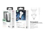 Cargador de coche blanco C2USB Basic 2.4A Cargador de coche blanco C2USB Basic 2.4A