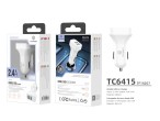 Cargador de coche 2USB Basic 2.4A blanco Cargador de coche 2USB Basic 2.4A blanco