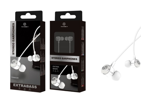 Auriculares Com Fio Microfone Branco