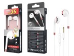 Micrófono de auriculares con cable rojo Micrófono de auriculares con cable rojo