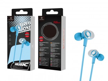 Micrfono de auriculares con cable 1,2 m de azul