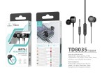 Auriculares negros de 3.5 mm Auriculares negros de 3.5 mm