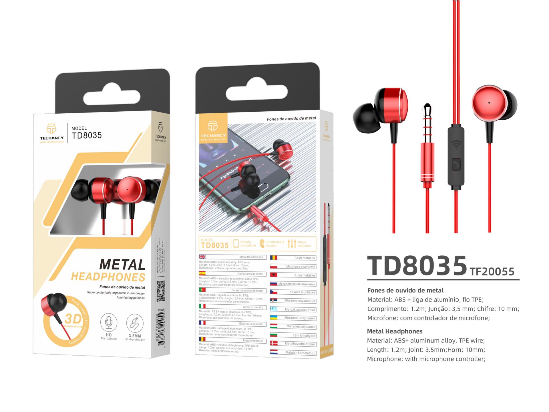 Auricolari 3.5Mm Rosso Auricolari 3.5Mm Rosso