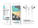 4 generaci�n de auriculares blancos de 3,5 mm