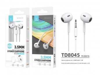 4 generacin de auriculares blancos de 3,5 mm