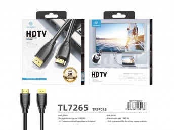 HDMI 1080P 3M Black Video Cable