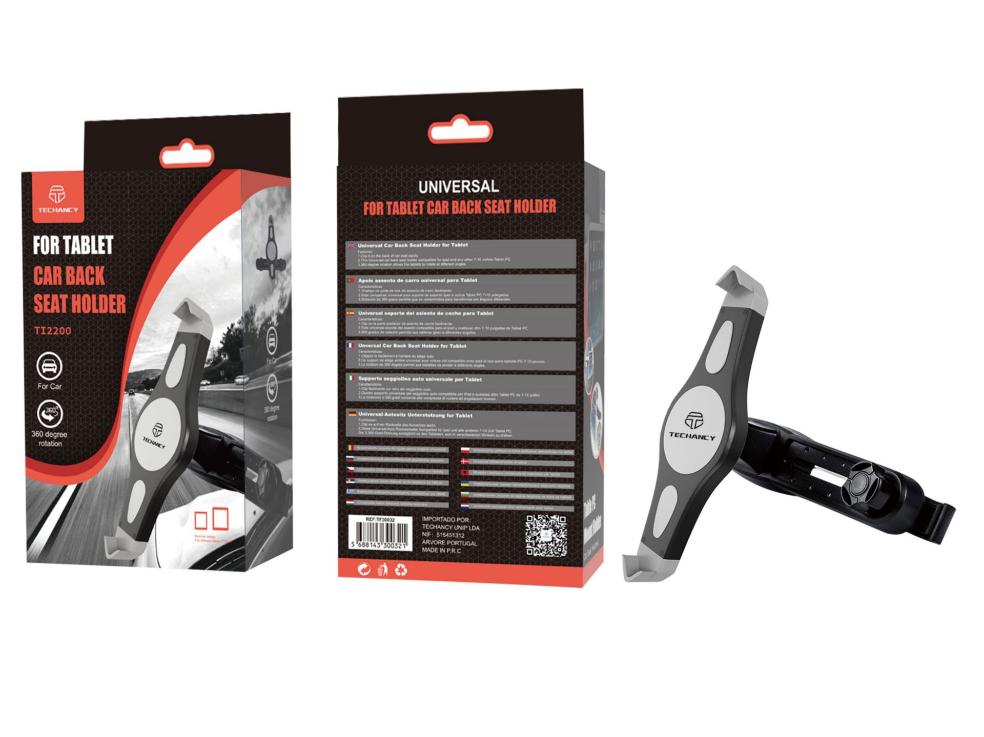 Supporto per tablet universale nero Supporto per tablet universale nero