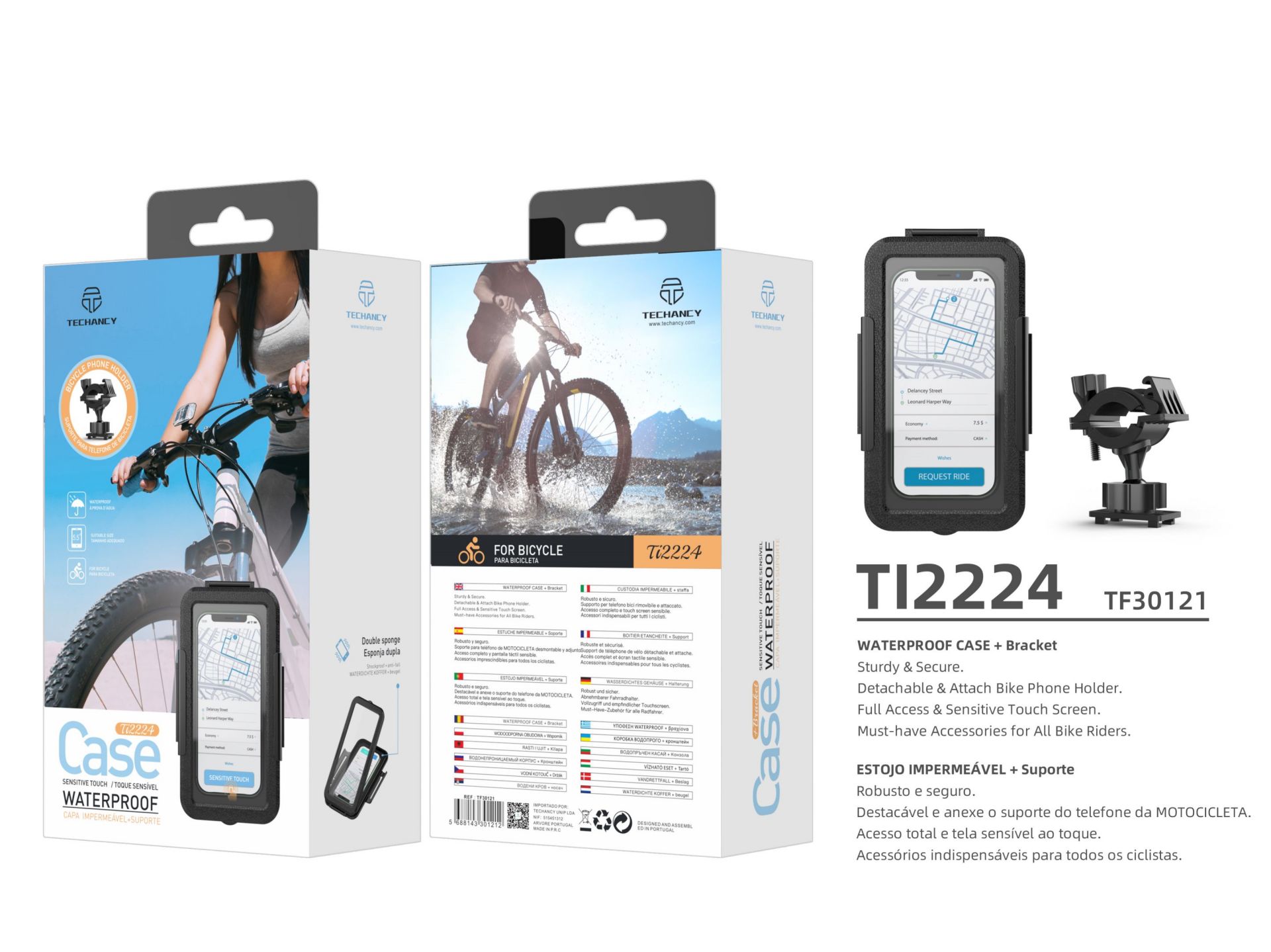 Copertura del telefono cellulare per la bici 5.5 nero Copertura del telefono cellulare per la bici 5.5 nero