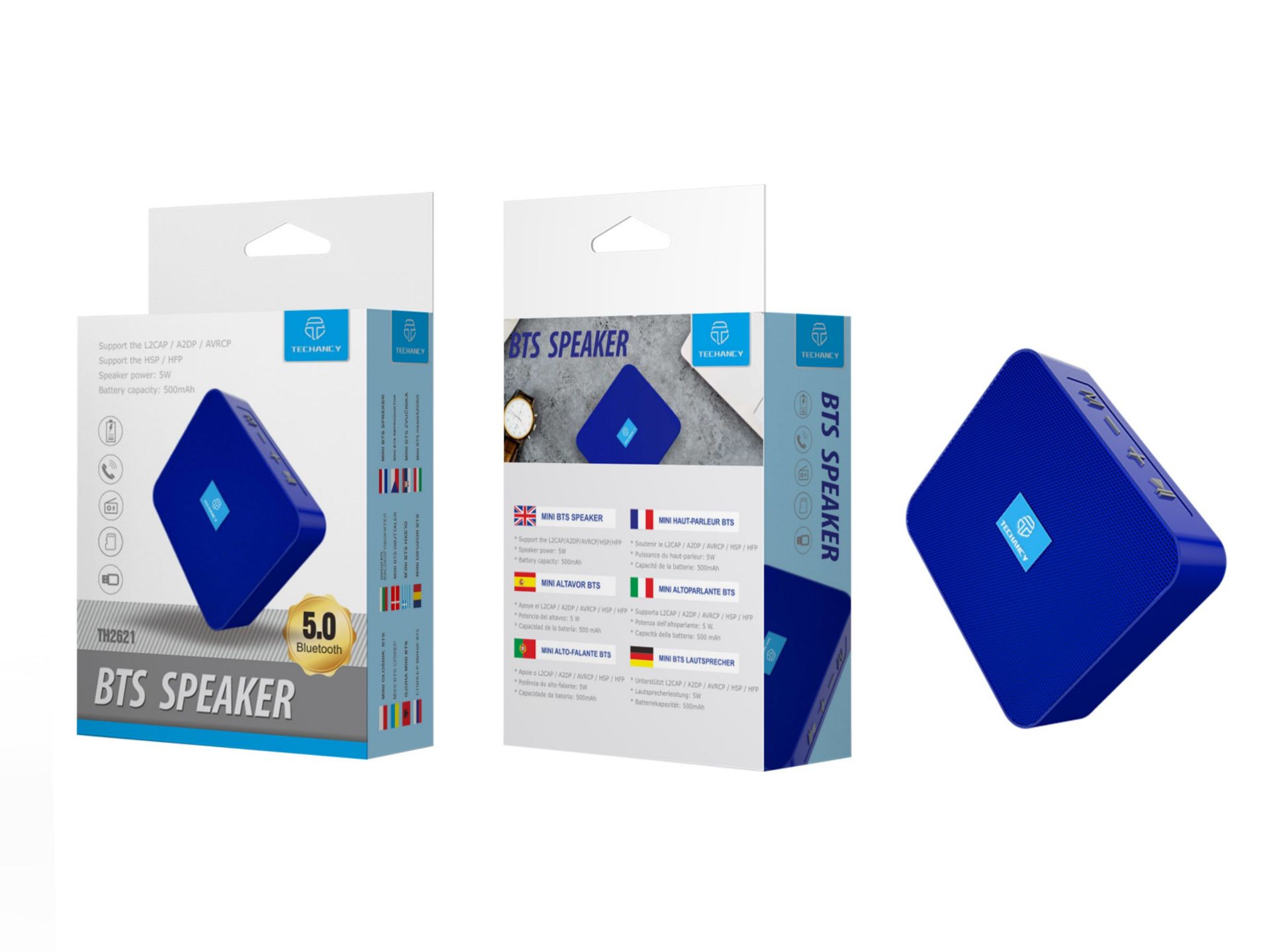 Blue Bluetooth Mini Speaker Blue Bluetooth Mini Speaker