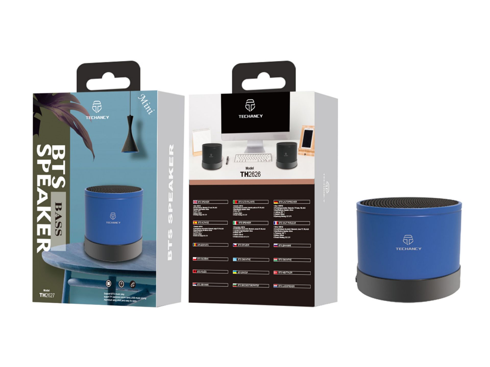 Mini Speaker Bluetooth Blue Mini Speaker Bluetooth Blue