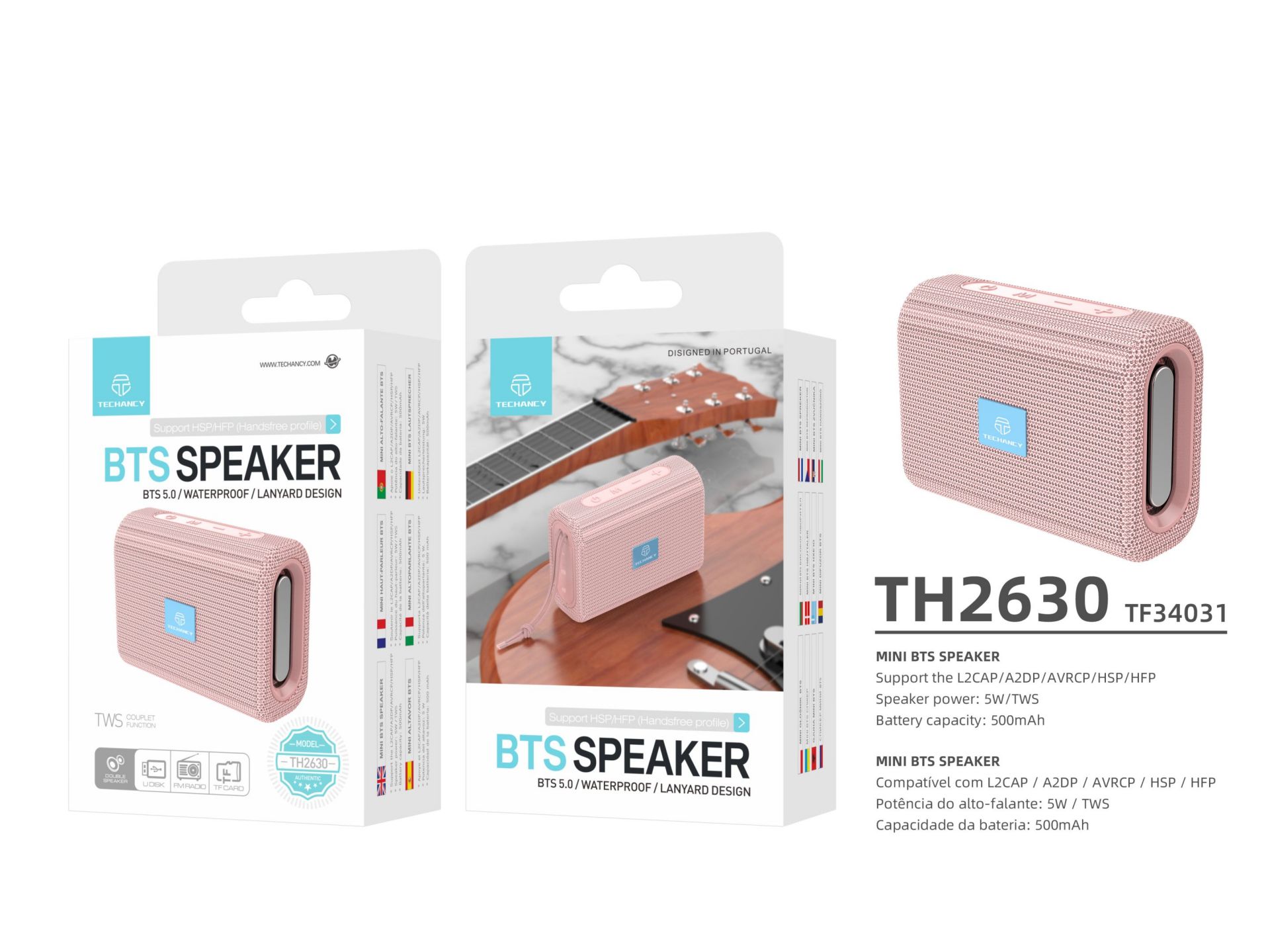 Bluetooth Speaker Pink Bluetooth Speaker Pink