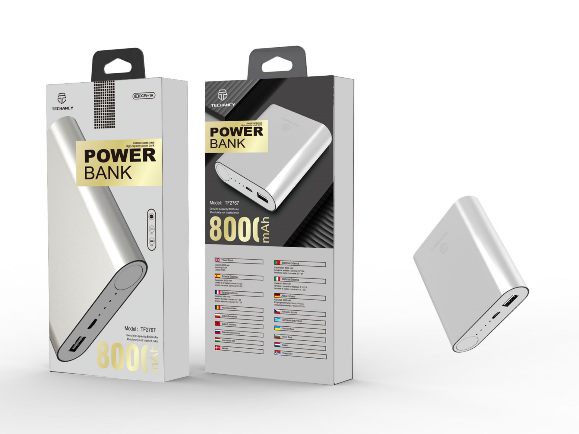 Powerbank 8000Mah 1A 1Usb Noir Powerbank 8000Mah 1A 1Usb Noir
