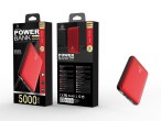 Powerbank 5000Mah 2A 2Usb Rouge Powerbank 5000Mah 2A 2Usb Rouge