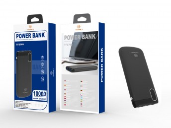 Powerbank 10000Mah 2A 2Usb Black