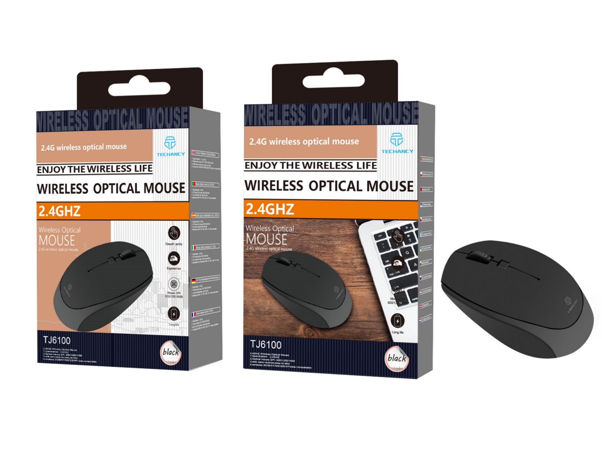 2.4Ghz Wireless Mouse Black Tj6100 2.4Ghz Wireless Mouse Black Tj6100