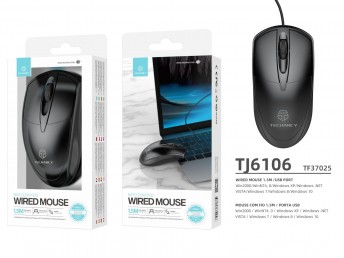 Mouse With Wire 1.5M Black