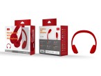 Micr�fono de auriculares con cable 1,2 metros de rojo